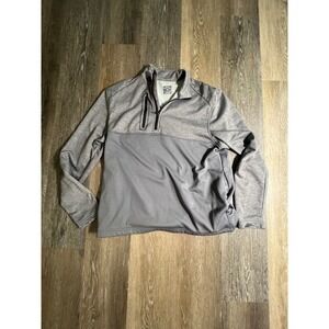 Callaway Quarter Zip Pullover Mens Medium Grey Excellent Fleece Lined Golf Top
